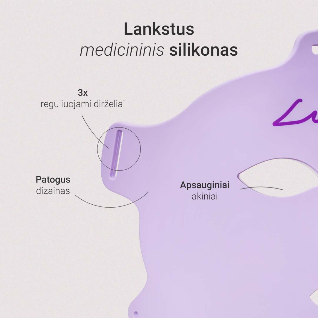 Lumi šviesos terapijos kaukė