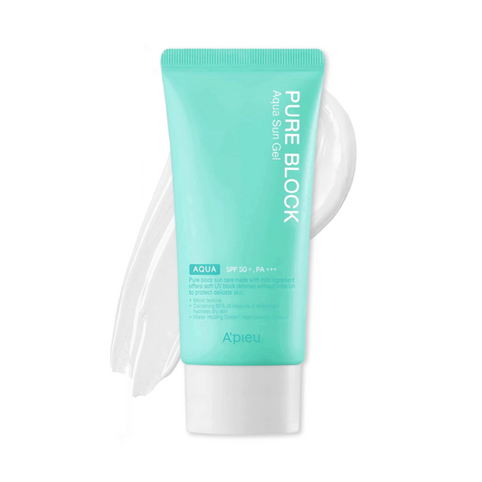 A'PIEU Pure Block Aqua Sun Gel SPF50+ Apsauginis kremas nuo saulės