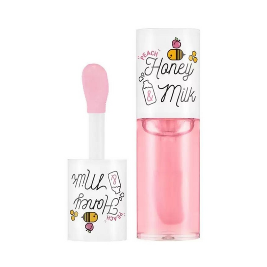 A’PIEU Honey & Milk Lip Oil Peach Maitinamasis lūpų aliejus