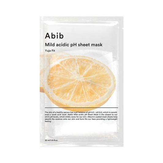 Abib Mild Acidic pH Sheet Mask Yuja Fit Skaistinamoji lakštinė kaukė