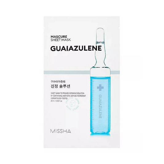MISSHA Mascure Calming Guaiazulene Sheet Mask Lakštinė veido kaukė