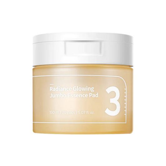 NUMBUZIN No.3 Radiance Glowing Jumbo Essence Pad Veido padeliai 70 vnt.