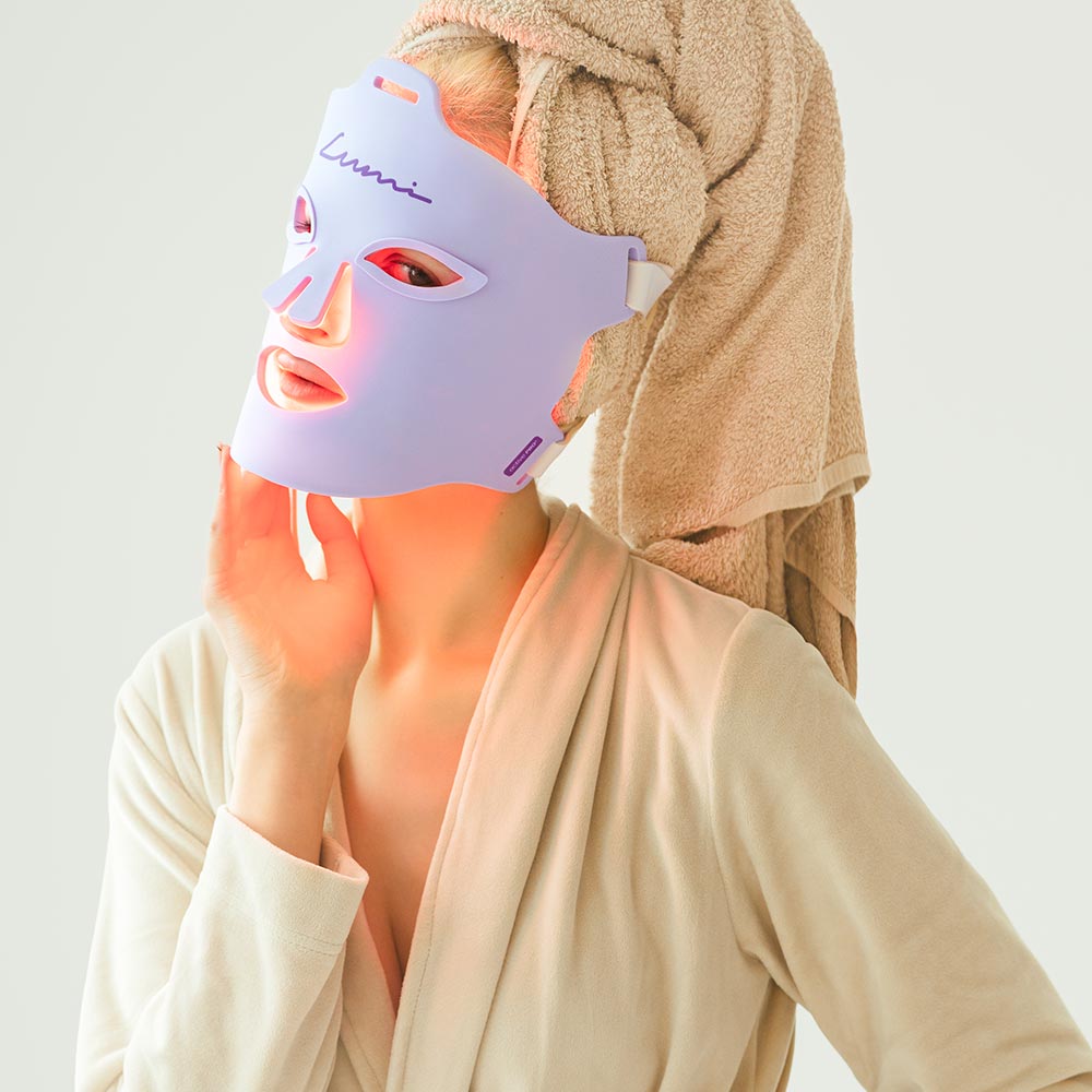 Šviesos terapijos kaukė - Lumi - odoscentras.lt