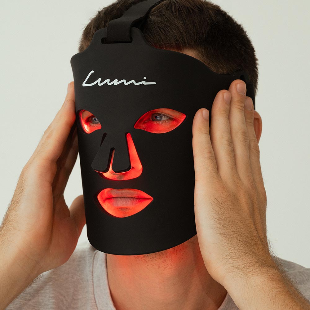 Šviesos terapijos kaukė - Lumi - odoscentras.lt