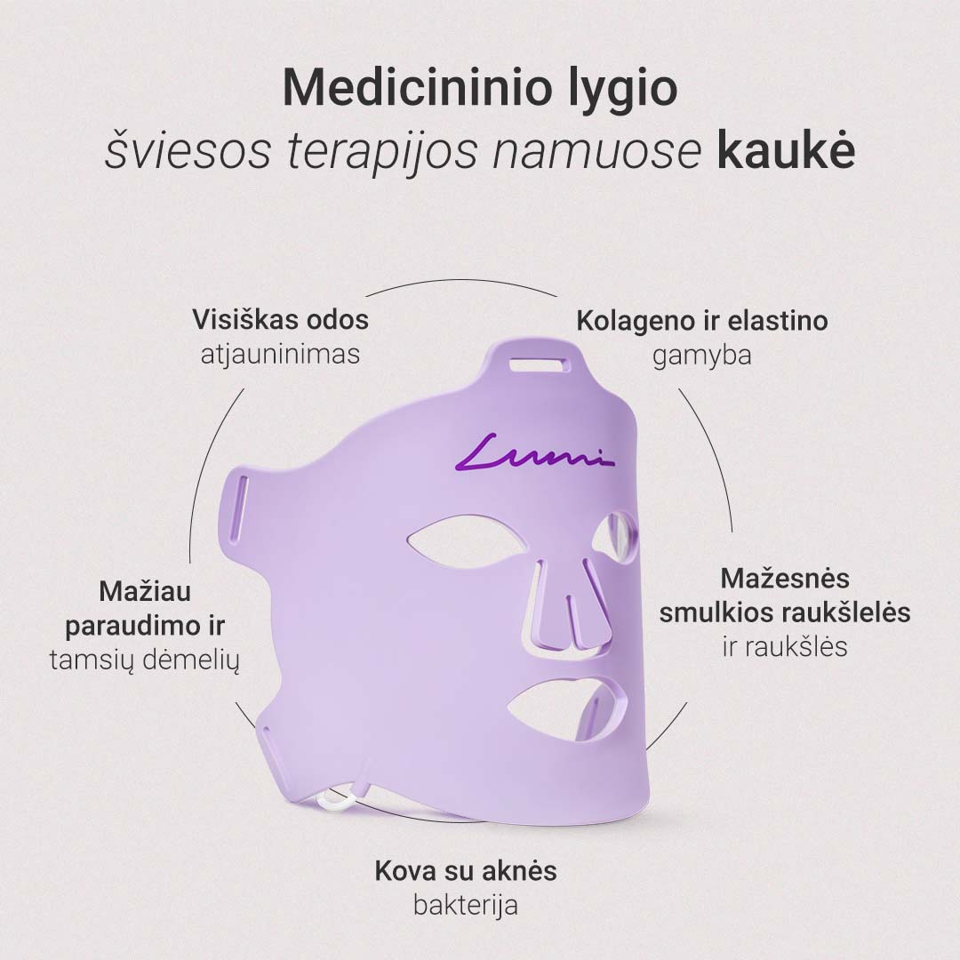 Lumi šviesos terapijos kaukė - odoscentras.lt