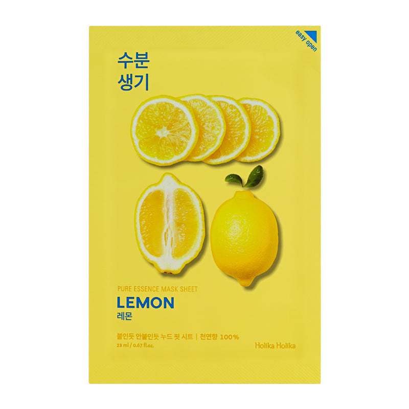 HOLIKA HOLIKA Pure Essence Mask Sheet Lemon Lakštinė veido kaukė
