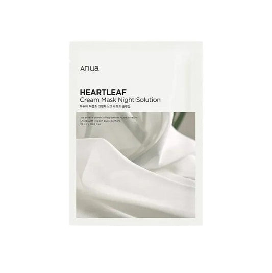 Dovana: Anua Heartleaf Cream Mask Night Solution Naktinė lakštinė veido kaukė