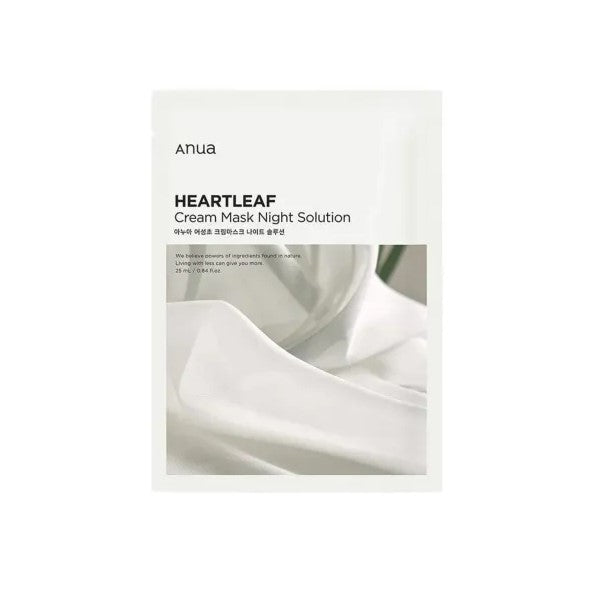 Dovana: Anua Heartleaf Cream Mask Night Solution Naktinė lakštinė veido kaukė