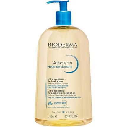 Bioderma Atoderm Shower Oil Cleansing Oil Body Wash for Very Dry Skin and Eczema – Valomasis veido aliejus