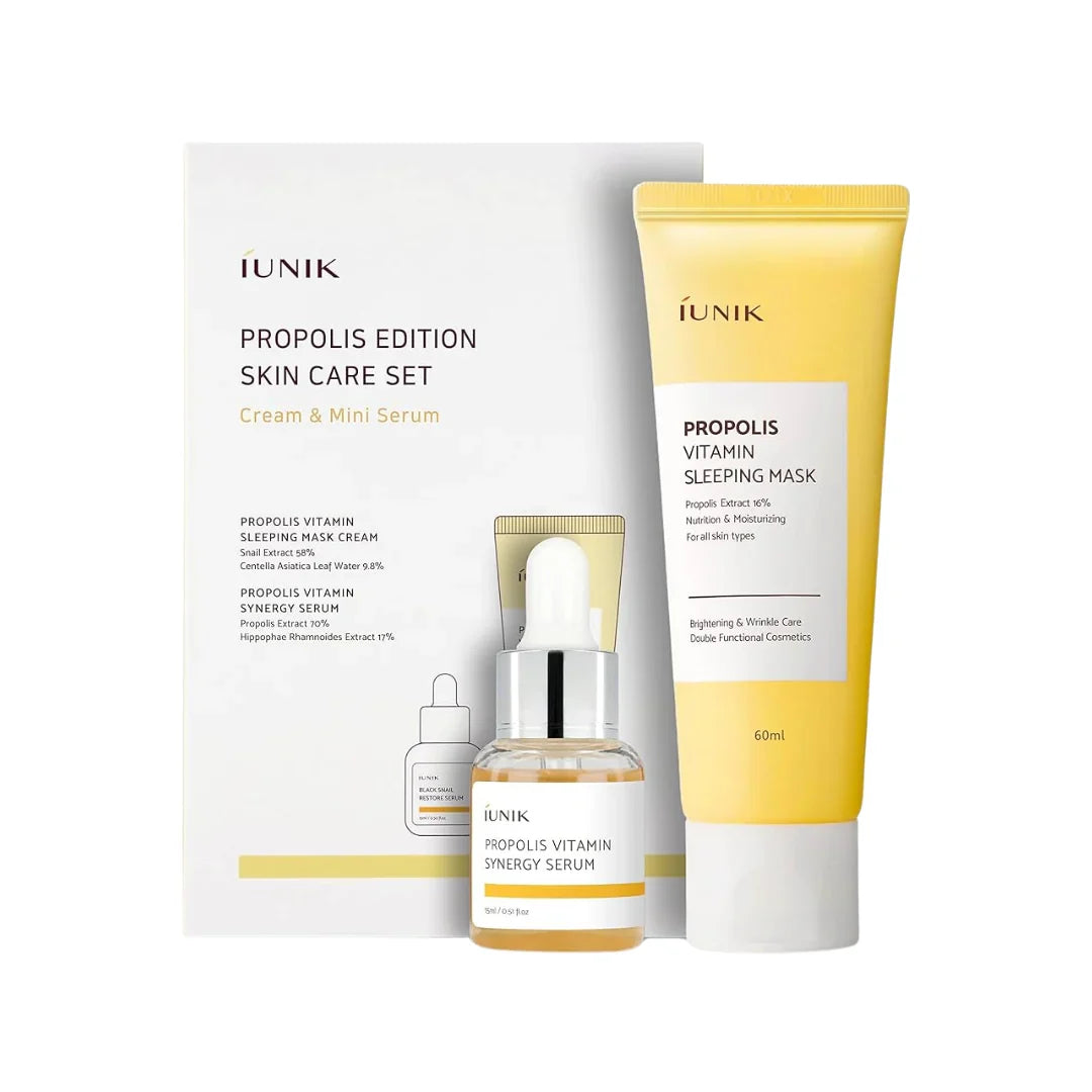 iUNIK Propolis Vitamin Skincare Set Veido priežiūros rinkinys su propoliu