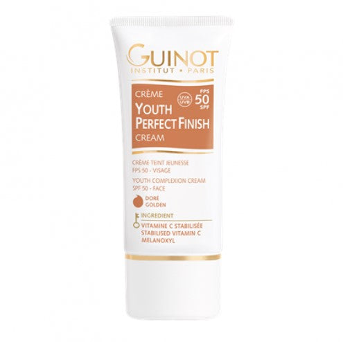 GUINOT Youth Perfect Finish Cream Golden Jauninamasis veido kremas su spalva SPF50, auksinio atspalvio