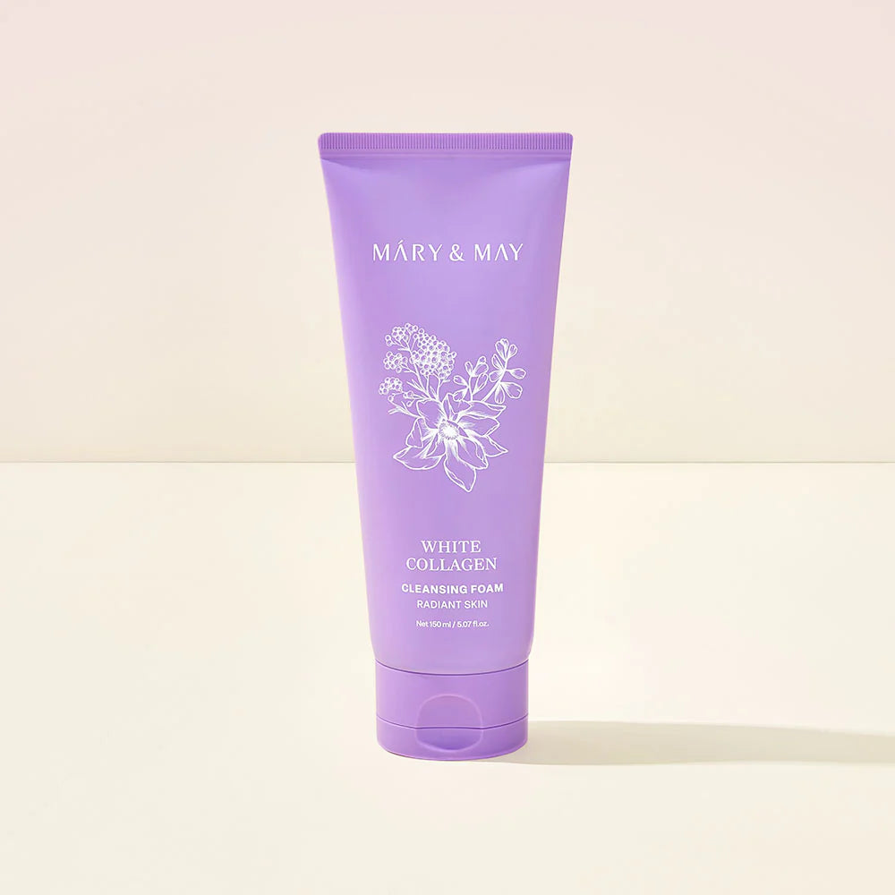 Mary&May White Collagen Cleansing Foam for Skin Brightening and Firming – Veido prausiklis