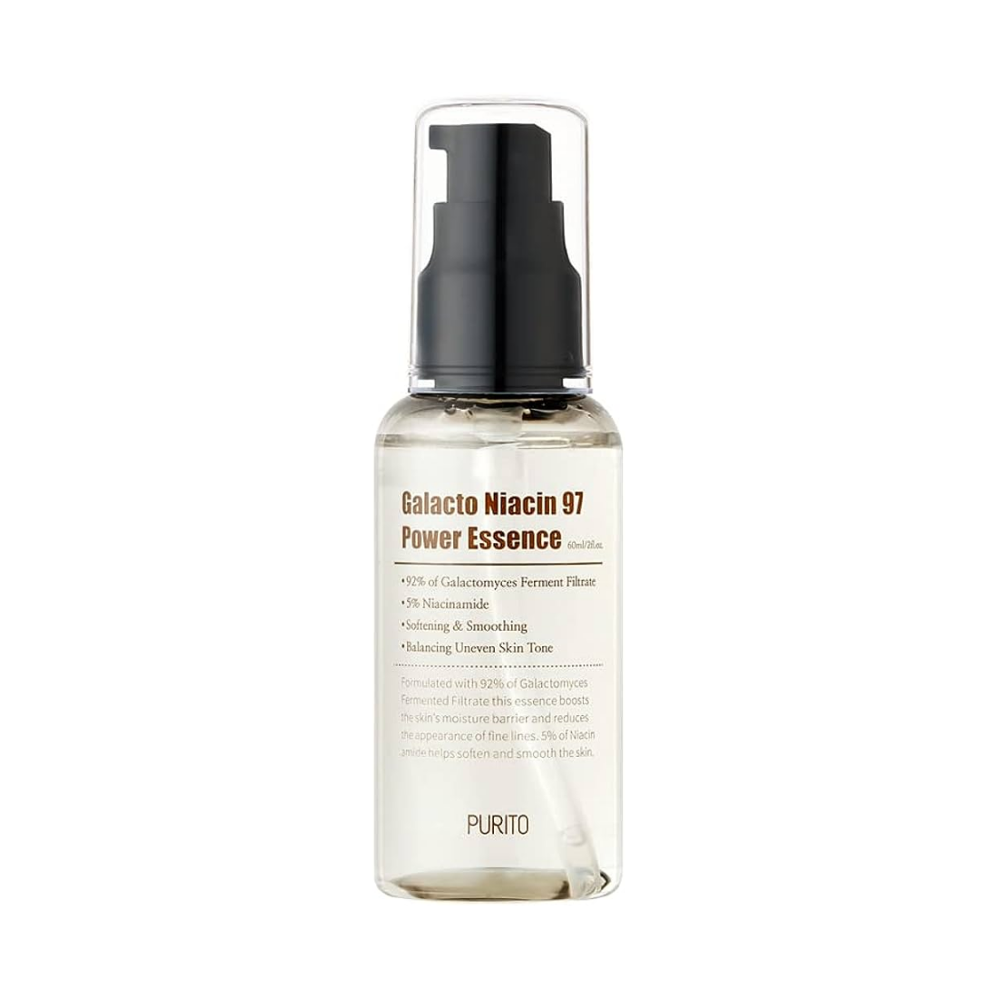 PURITO Galacto Niacin 97 Power Essence Veido serumas