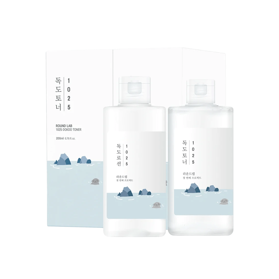 ROUND LAB 1025 Dokdo Toner + Lotion Duo Rinkinys