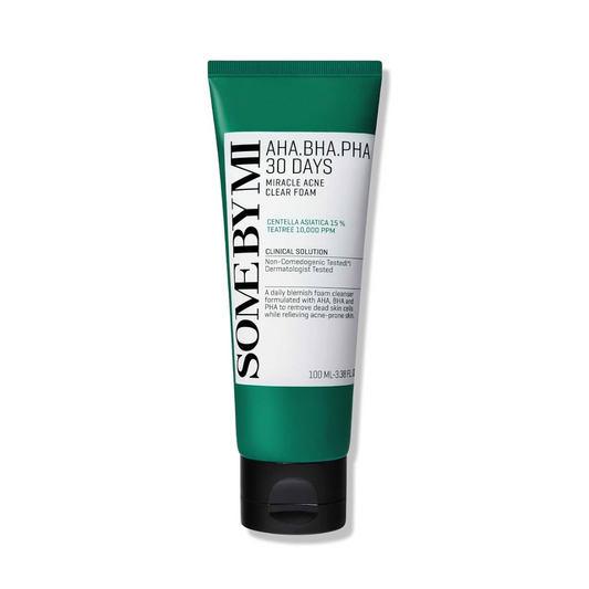 SOME BY MI AHA-BHA-PHA 30 Days Miracle Acne Clear Foam Veido prausiklis