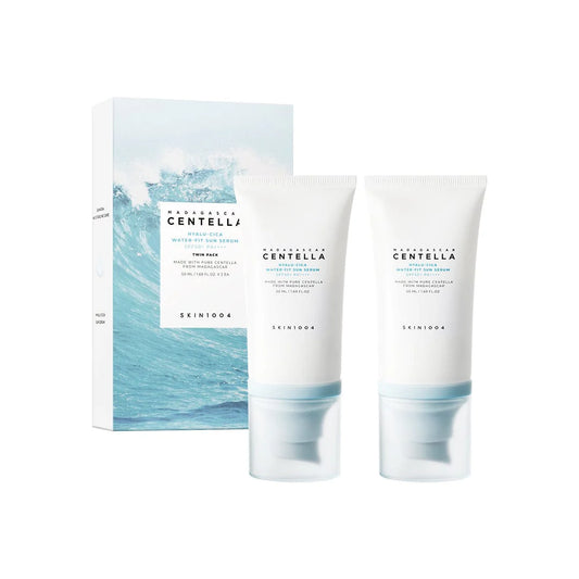 Skin1004 Madagascar Centella Hyalu-Cica Water-Fit Sun Serum 50ml Twin Pack – Serumas nuo saulės