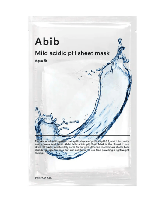 Abib Mild Acidic pH Sheet Mask Aqua Fit Latkšinė veido kaukė su švelniai rūgščiu pH