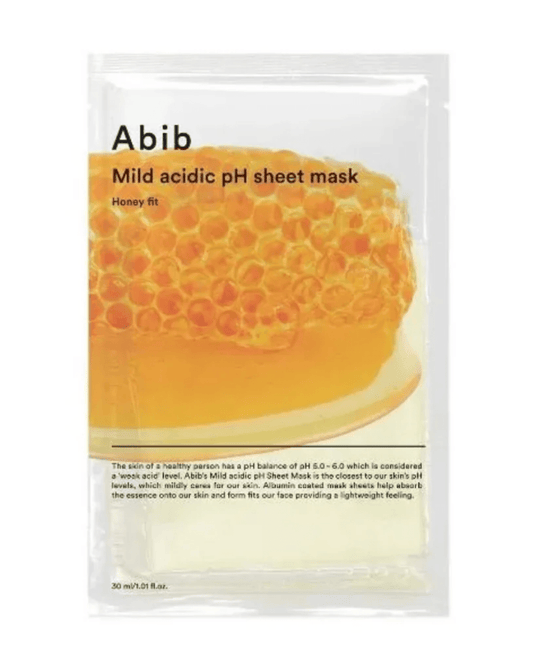 Abib Mild Acidic pH Sheet Mask Honey Fit Lakštinė veido kaukė su medumi