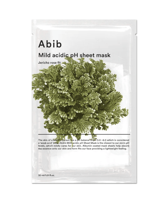 Abib Mild Acidic pH Sheet Mask Jericho Rose Fit Lakštinė veido kaukė su Jericho rože