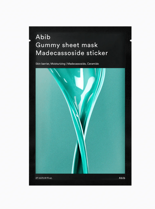 Abib Gummy Sheet Mask Madecassoside Sticker Latkšinė veido kaukė su madekasosidu