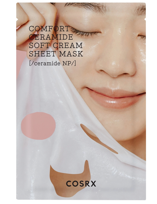 COSRX Balancium Comfort Ceramide Soft Cream Sheet Mask Lakštinė veido kaukė su keramidais