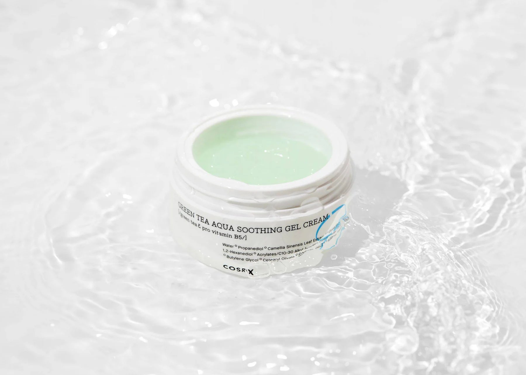 COSRX Hydrium Green Tea Aqua Soothing Gel Cream Raminantis veido kremas