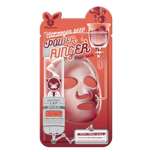 Elizavecca Collagen Deep Power Ringer Mask Pack Lakštinė veido kaukė su kolagenu