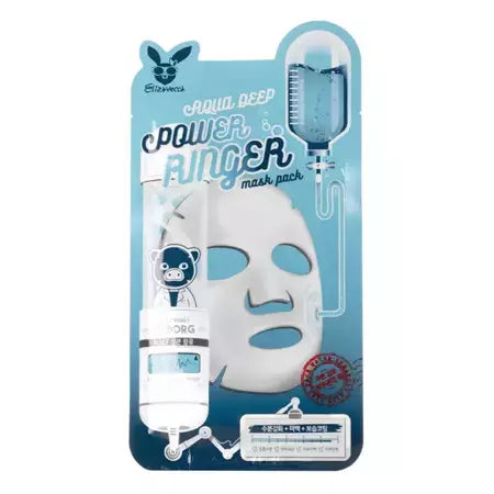 Elizavecca Aqua Deep Power Ringer Mask Lakštinė veido kaukė su hialuronu