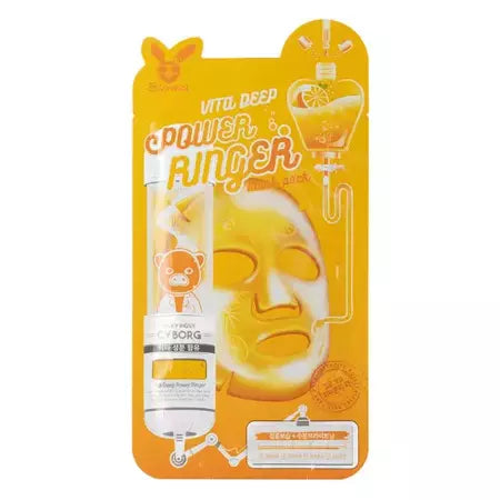 Elizavecca Vita Deep Power Ringer Mask Lakštinė veido kaukė su vitaminais