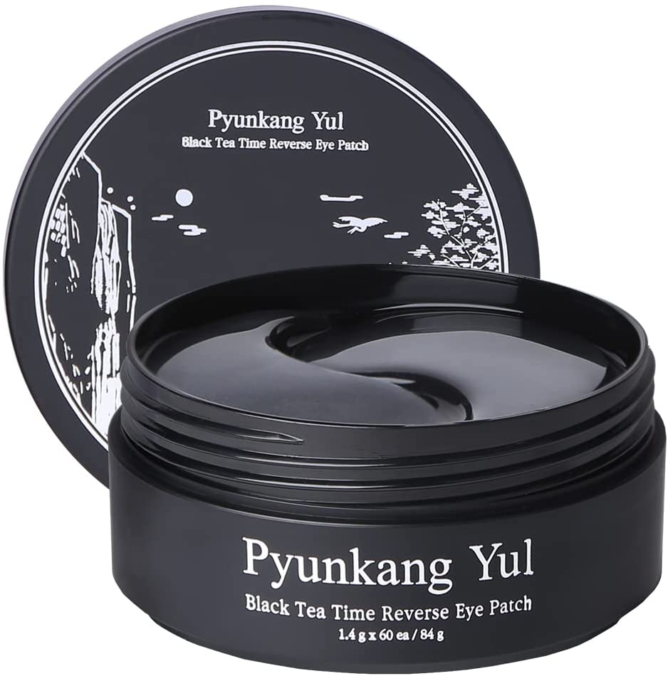 Pyunkang yul Black Tea Time Reverse Eye Patch - paakių pagalvėlės su fermentuota juodąja arbata - odoscentras.lt